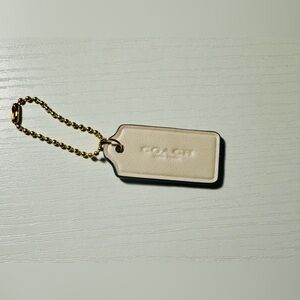 Coach Leather Hangtag, genuine, like-new